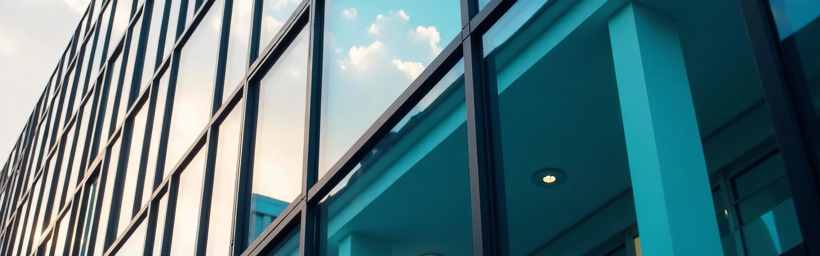 Outside of modern building Outside of modern building