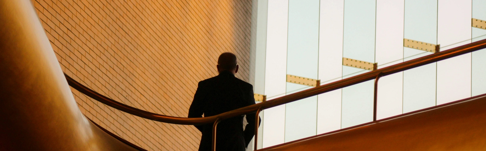 Person looking over balcony Person looking over balcony