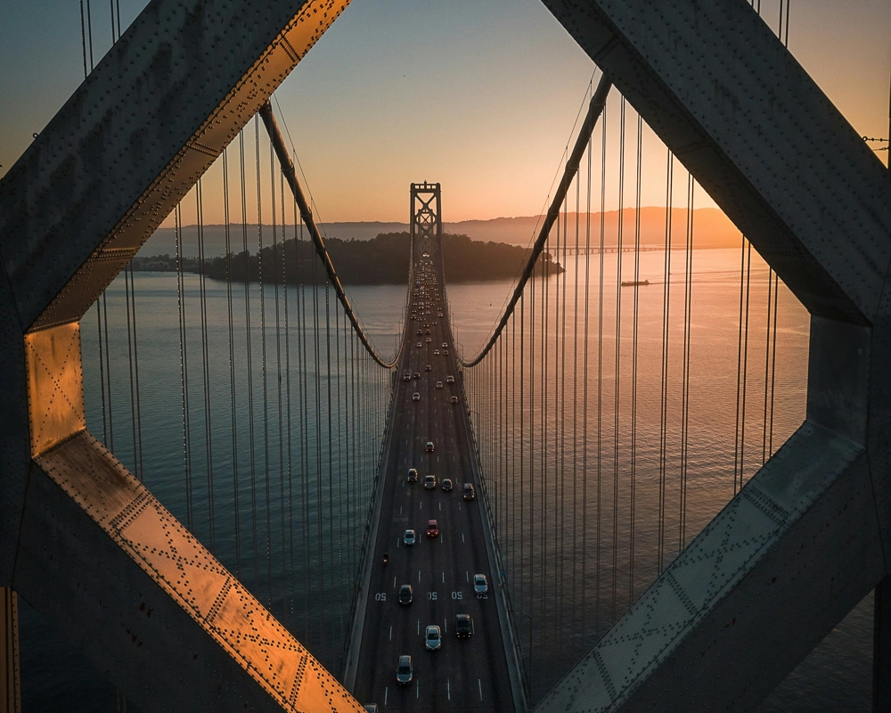View through bridge View through bridge