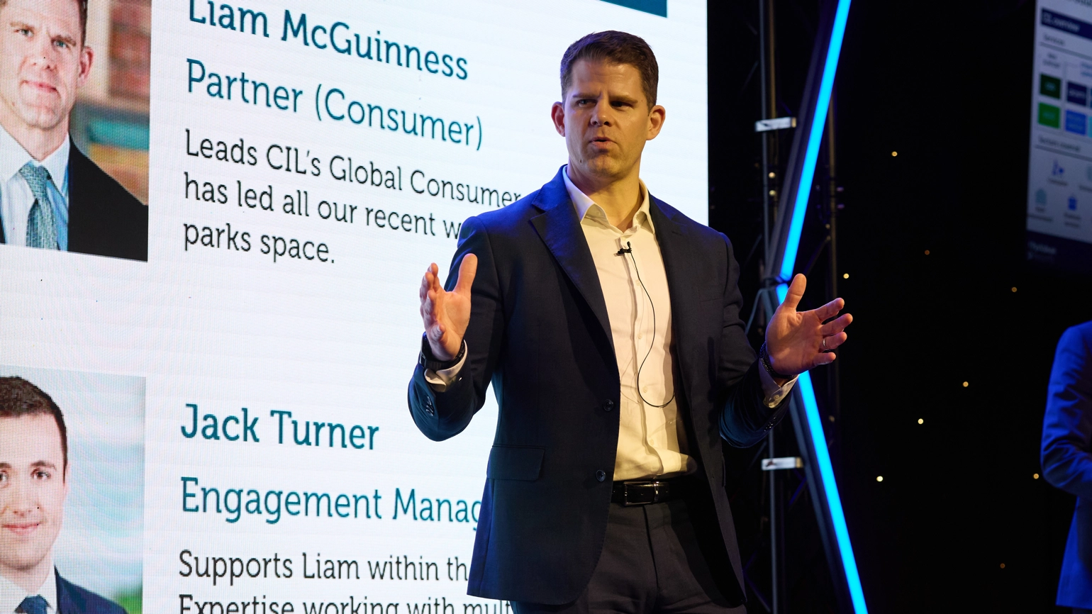 Liam speaking Liam speaking