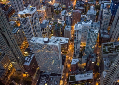 city scape in business services district city scape in business services district