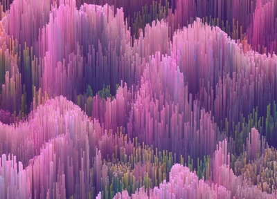 Waves of data in pink Waves of data in pink